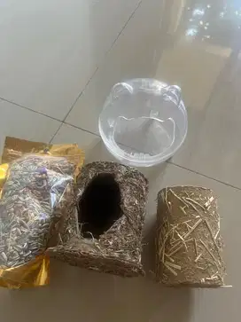 perlengkapan hamster dan makanan hamster