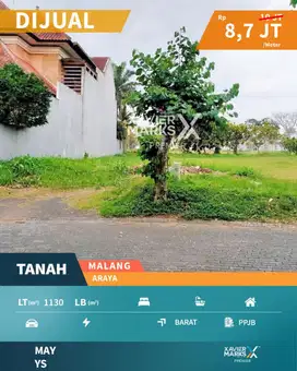 Dijual Tanah Kavling View Danau di Telaga Golf Araya Malang