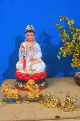 Rupang cantik Dewi Kwan im dan 4 shio (jual murah)