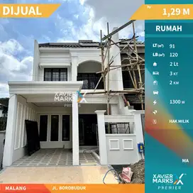 Rumah Dijual Gaya Modern Di Borobudur, Lowokwaru Malang(OLX485)