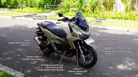 PRELOVED: HONDA ADV 160 ABS Modif untuk Cornering / Rebahan