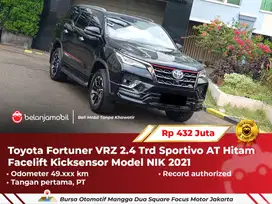 [ TANGAN PERTAMA ] Toyota Fortuner VRZ 2.4 Trd Sportivo AT 2021/2022