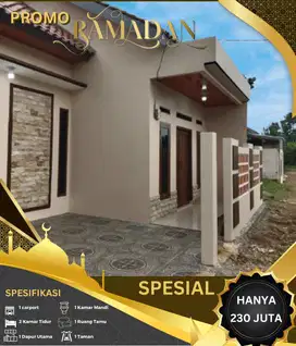 Rumah murah 2 kamar siap huni dilokasi strategis dekat jalan utama
