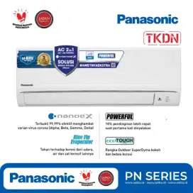 Ac panasonic tipe CSPN 12akj 1 1/2 pk 1,5pk