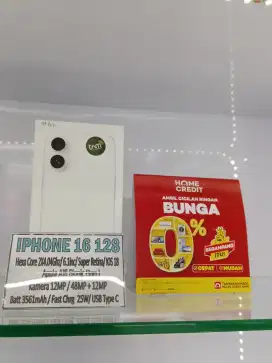 CICILAN TANPA DP SEGAMPANG ITU CICILAN HANDPHONE IPHONE 16 128