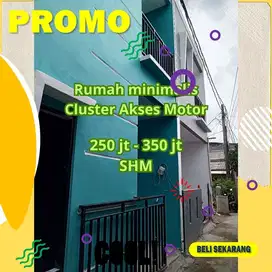 Rumah 2 lantai di Jagakarsa Jaksel harga 350 juta SHM akses motor