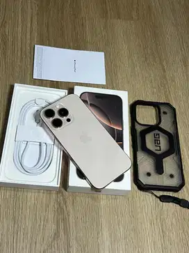 Iphone 16 pro 128gb resmi iBox bh 100% warna dessert bisa tt