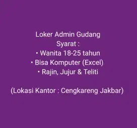 Dibutuhkan Admin
