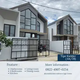 Rumah Scandinavian di bogor kota 300m tol borr akses pandu raya