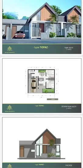 JUAL RUMAH BARU CLUSTER 400 JUTA di PALUR Type 45/64