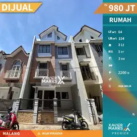 Dijual Cepat Rumah Baru Gres Di Ikan Piranha, Lowokwaru Malang(OLX629)