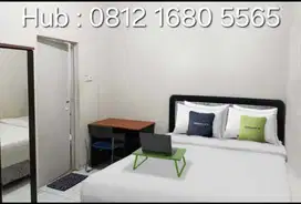Kos eksekutif / hotel buget tengah kota Surabaya terima harian mggan b