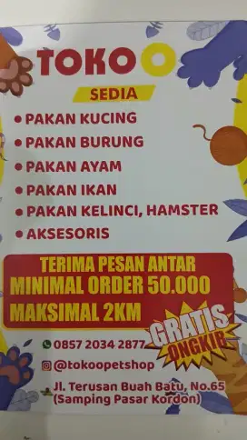 Sedia Pakan Hewan & Aksesoris