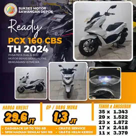 BERGARANSI CASH KREDIT HONDA NEW PCX 160 CBS TH 2024 MULUS ISTIMEWA