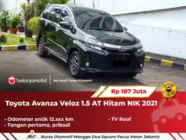 [ LOW KM 12RB ] Toyota Avanza Veloz 1.5 AT Hitam 2021/2022