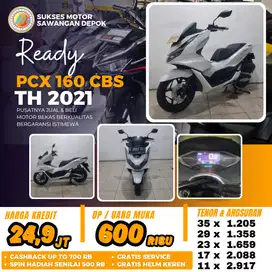 PROMO DP MURAH HONDA PCX 160 CBS TH 2021 UNIT MULUS BERGARANSI