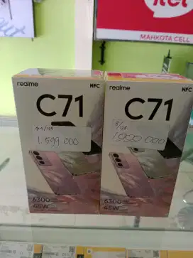 Realme C71 ram 4+4/128 : 1.599.000 ram 8/128 : 1.999.000