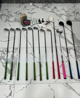 ladies taylormade burner plus golf set + 2 other golf stick + bag