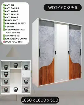 BARU MURAH COD LEMARI KANTOR LEMARI BESI LEMARI PAKAIN BESI MINIMALIS
