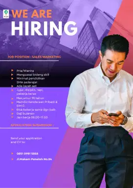 Lowongan kerja sales marketing