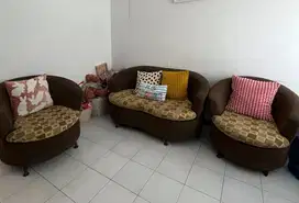 Jual sofa set 2 seater, 1 seater, 1 seater