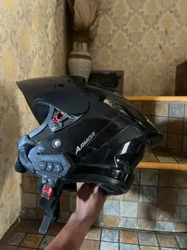 HELM JS ARMOR SUDAH PASANG INTERKOM