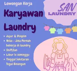 LOWONGAN KERJA LAUNDRY
