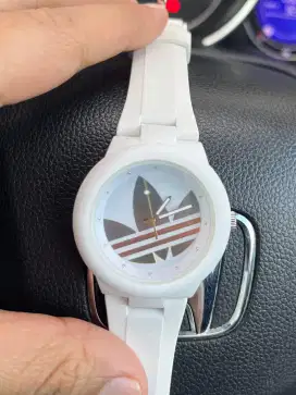 ADIDAS ADH9084 Aberdeen Trefoil White Rubber Strap Watch ORIGINAL