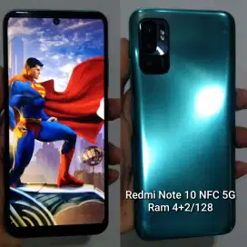 Redmi note 10 NFC 5G Ram 4+2/128 Batangan