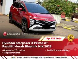 [ GARANSI 1TH ] Hyundai Stargazer X Prime AT Facelift Merah 2023/2024