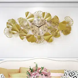 TaffHOME Jam Dinding Quartz Iron Luxury European Style 98cm - LZ4