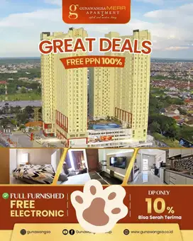 Gunawangsa MERR full furnish baru gress