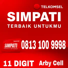 Nomor cantik simpati 11 digit super rapih angka besar