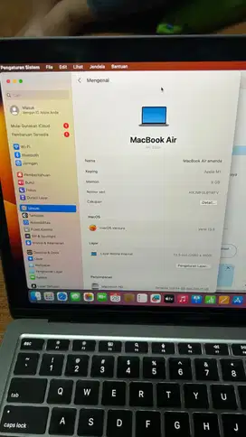 Macbook Air M1 2020 256GB ibox No minus, lengkap box, adaptor charger