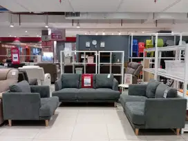 EXTRA DISKON! Sofa set (1+2+3 dudukan) bahan kain