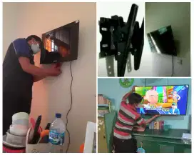 Braket +pasang atau pasang saja jika sudah ada bracket breket led tv