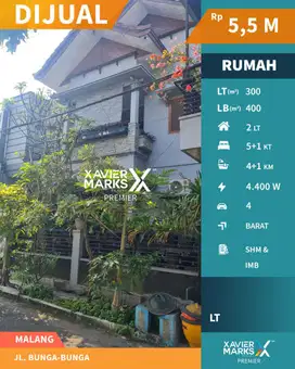 Rumah Strategis Siap Huni di Lowokwaru Malang Row Jalan Lebar