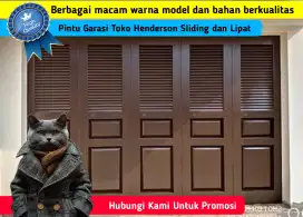 Gerbang Pintu Gudang Garasi Toko Galeri Henderson Sliding dan Lipat