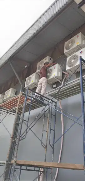 Pemasangan service cuci ac baru bekas
