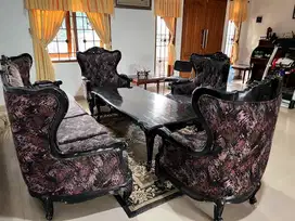 Set Sofa Meja Tamu Jati Nego
