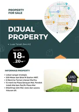 Dijual segera Properti di kawasan emas yang elit, strategis dan nyaman