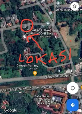 Dijual tanah pribadi luas 407 meter