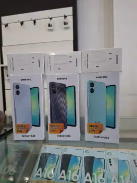 Samsung Galaxy A06 6/128 +case + antigores + adapter 25w garansi resmi