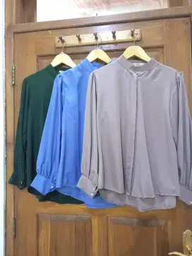 Sale 3 pcs blouse wanita 3 warna baju cakep baju cewek adem like new