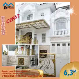 DIJUAL  Rumah 4 Lantai Di Green Mansion Daan Mogot Jakarta Barat - FN