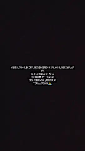ojek offline langganan
