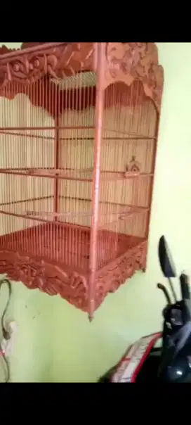 Sangkar jati asli ukir asli jepara