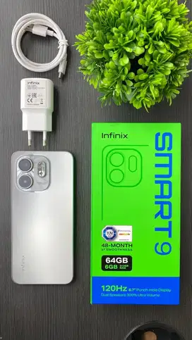 INFINIX SMART 9 NATURAL TITANIUM BEKAS RASA BARU