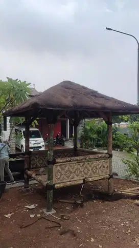 Gazebo bambu sejuk