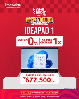 Promo back to school laptop lenovo ideapad 1